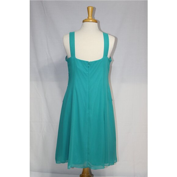 Eva USA Mother of Bride Groom Dress-Knee Length-#3171-SIZE L-JADE GREEN-NWTags - Picture 5 of 7